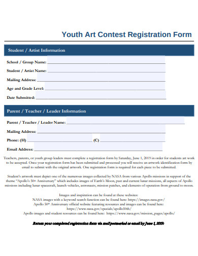 FREE 10+ Contest Registration Form Templates in MS Word | PDF