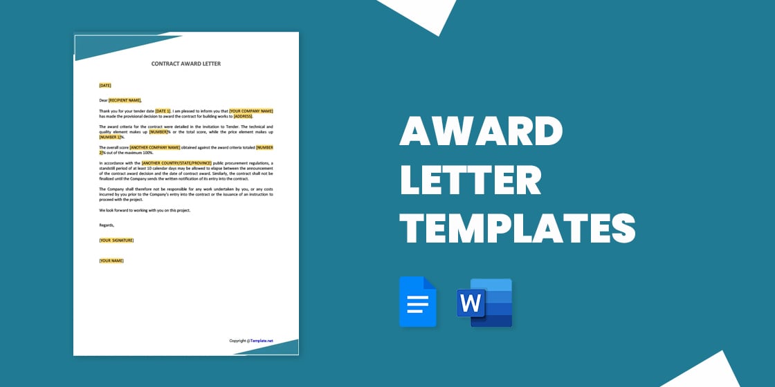 award letter templates