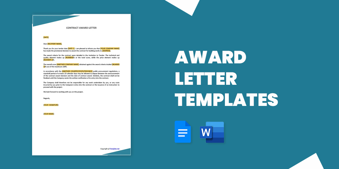 23 Award Letter Templates Pdf Doc