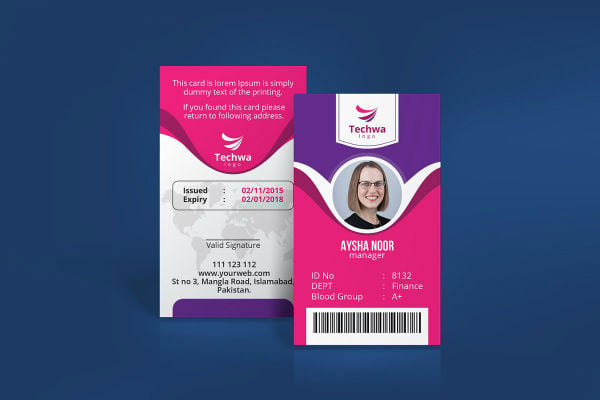 make your own service id free card