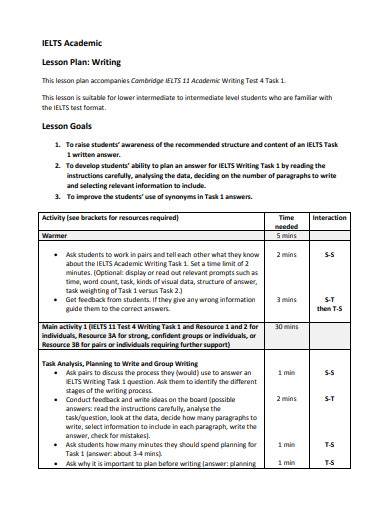 11 Academic Lesson Plan Templates In PDF DOC