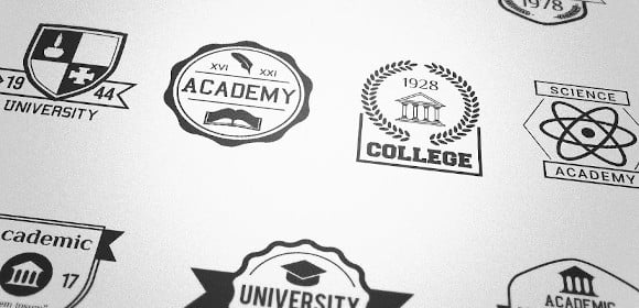 academic school badges logo template