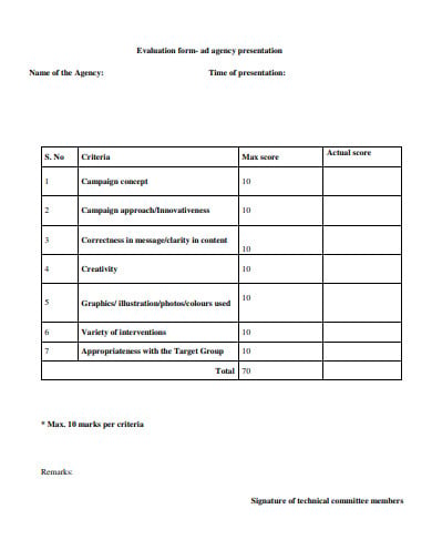 agency-presentation-evaluation-form-template