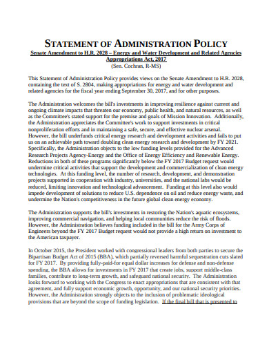 amendment-statement-of-administration-policy-template