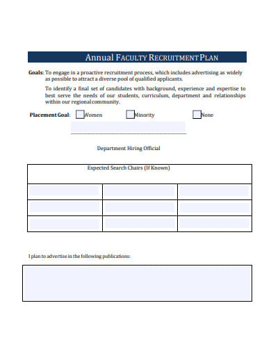 annual-faculty-recruitment-plan-template
