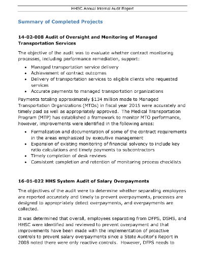 10+ Internal Audit Report Templates in PDF | Word