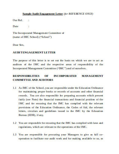 audit engagement management letter template