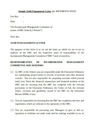 external audit management representation letter