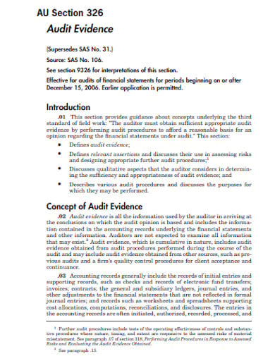 audit-evidence-template