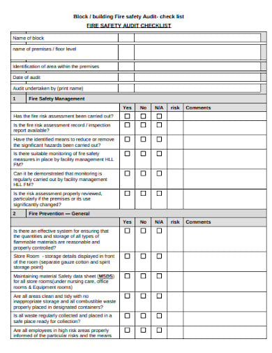 10 Safety Audit Checklist Templates In Pdf Word 3461