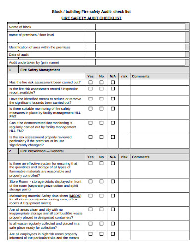 10 Safety Audit Checklist Templates In PDF WORD 10 Safety Audit Checklist Templates In PDF WORD