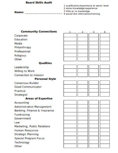 11-skills-audit-form-templates-in-pdf-word