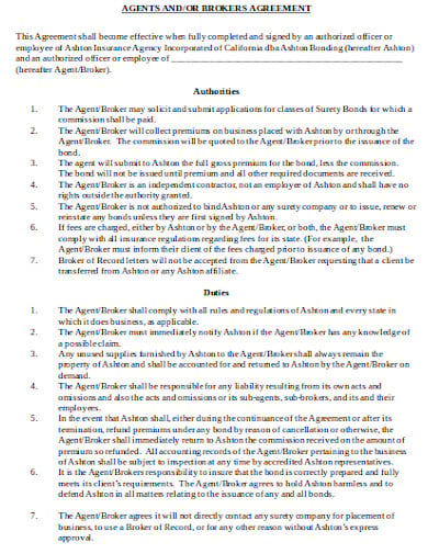 broker-agency-of-record-agreement-template