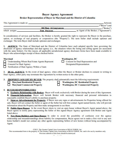 broker representation buyer agency agreement in pdf