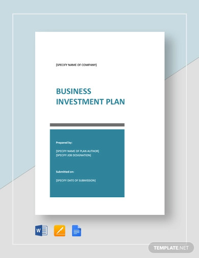 11+ Investment Plan Templates in PDF | DOC | Pages