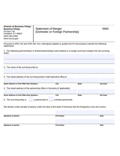business-statement-of-merger-form-template