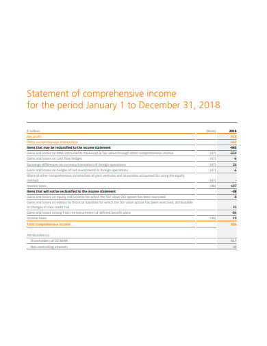 calender-year-statement-of-comprehensive-income-template