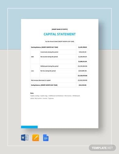 capital-statement-template