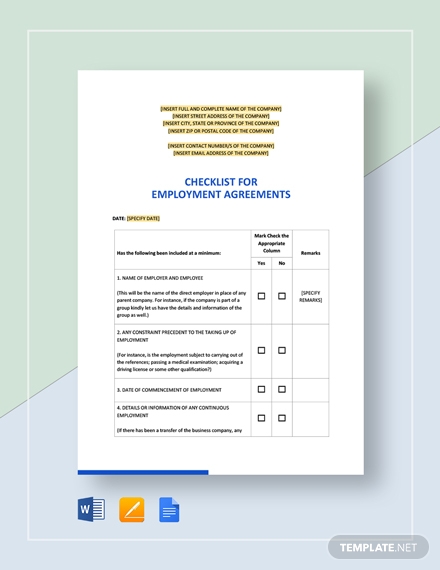 10+ Partnership Agreement Checklist in Templates in Google Docs | Word ...