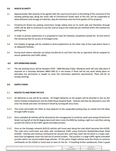 Construction Site Logistics Plan Pdf