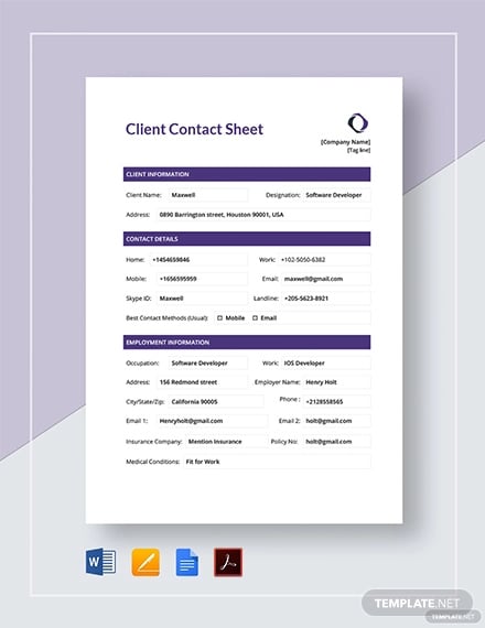 client-contact-sheet-template