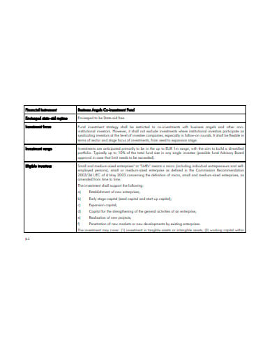co investment fund agreement template