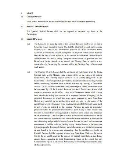 co investment limited partnership agreement template