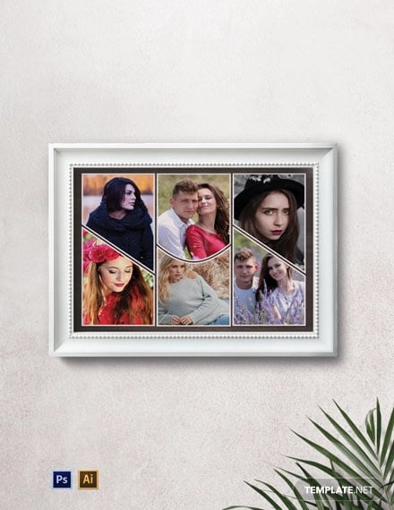 collage photo frame template
