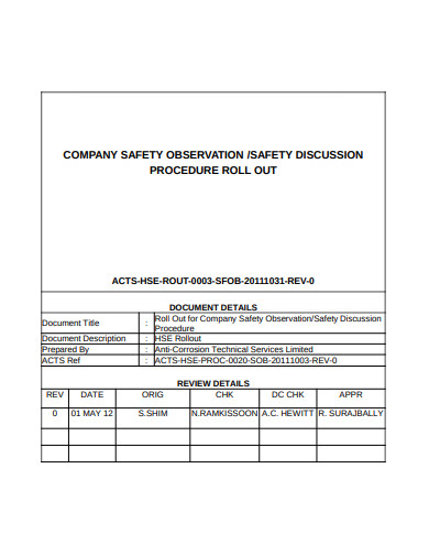 Safety Observation Card Template from images.template.net