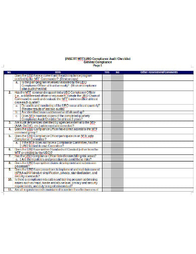 compliance-audit-checklist-in-doc