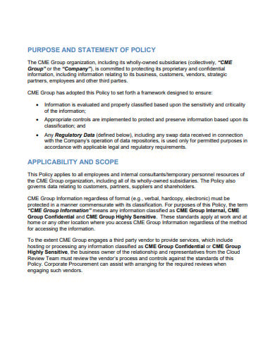 confidentiality-statement-policy-template