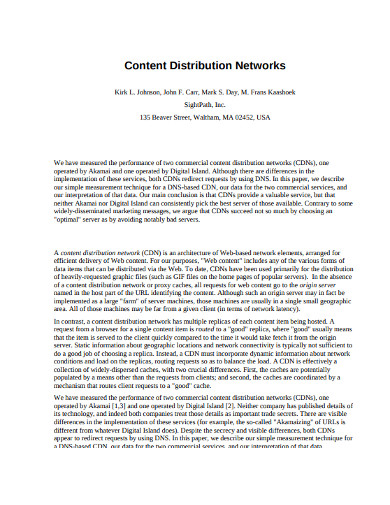 content distribution network