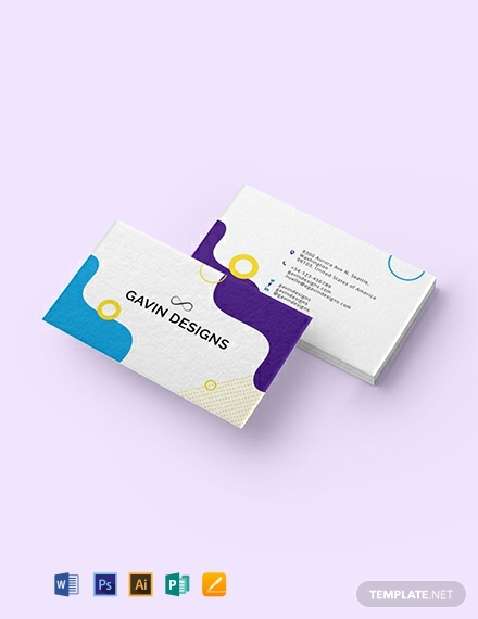 creative business card template for designers