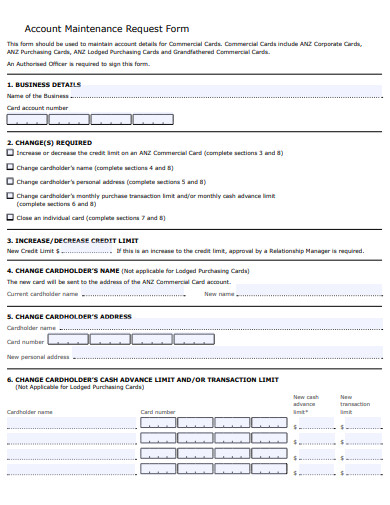 customer-account-maintenance-request-form