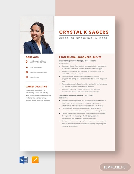 35+ Experienced Resume Format Templates - PDF, DOC