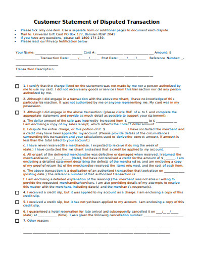 customer statement formatter manual