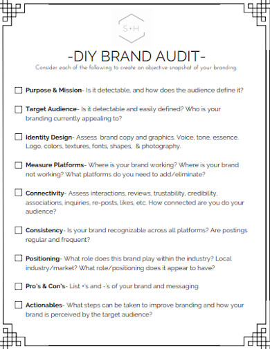 10 Brand Audit Checklist Templates In Pdf