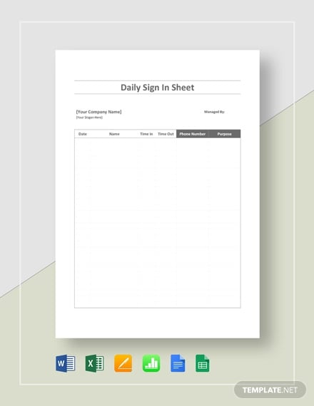 daily sign in sheet template1