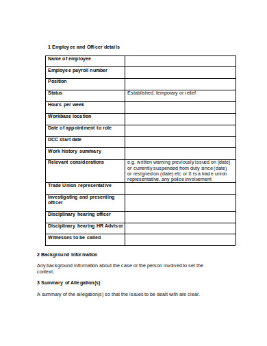 Disciplinary Hearing