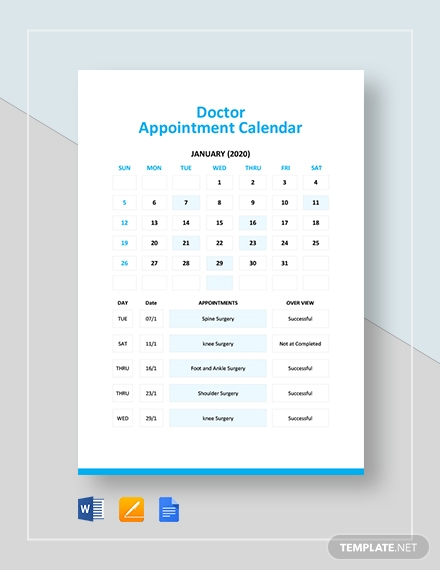 12+ Calendar Designs In Docs 