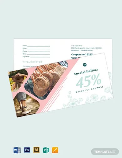 editable discount coupon template