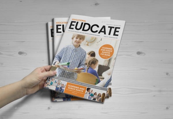 education magazine template