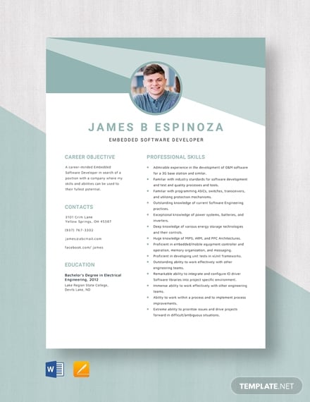 embedded-software-developer-resume