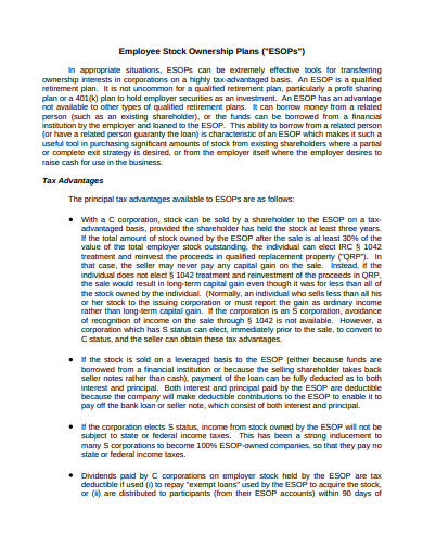 Broad Based Ownership Plan Example Broad-Based Employee Stock Ownership: Motives And Outcomes – QTWWM