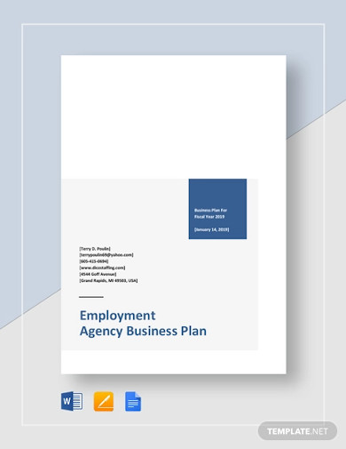 employment agency business plan template