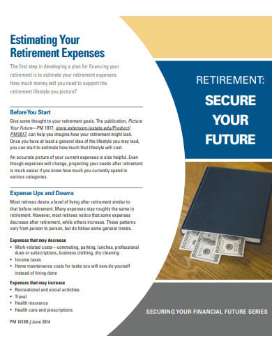 estimating retirement expenses