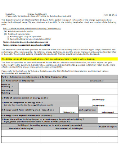 11+ Energy Audit Report Templates In Google Docs 