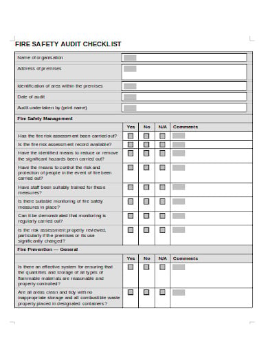 fire-safety-audit-checklist