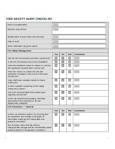 10 Safety Audit Checklist Templates In Pdf Word 7690