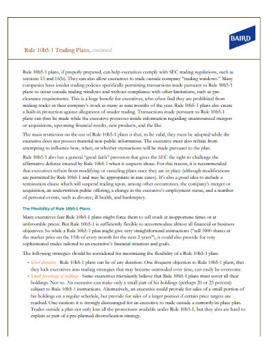 12+ Trading Plan Templates in PDF | DOC